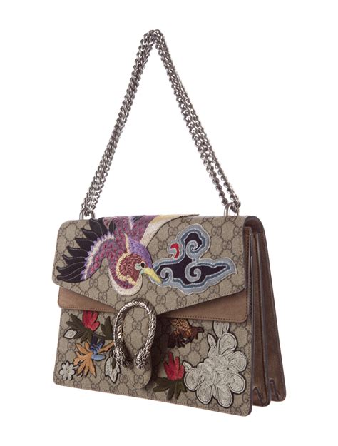 gucci dragon handbag|Gucci dionysus embroidered bag.